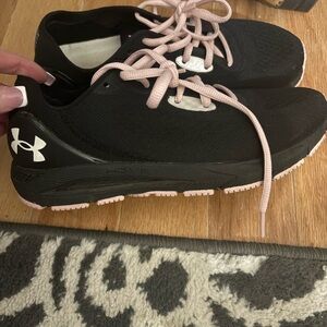 Under Armour Women's Black and Pink Running Shoes
